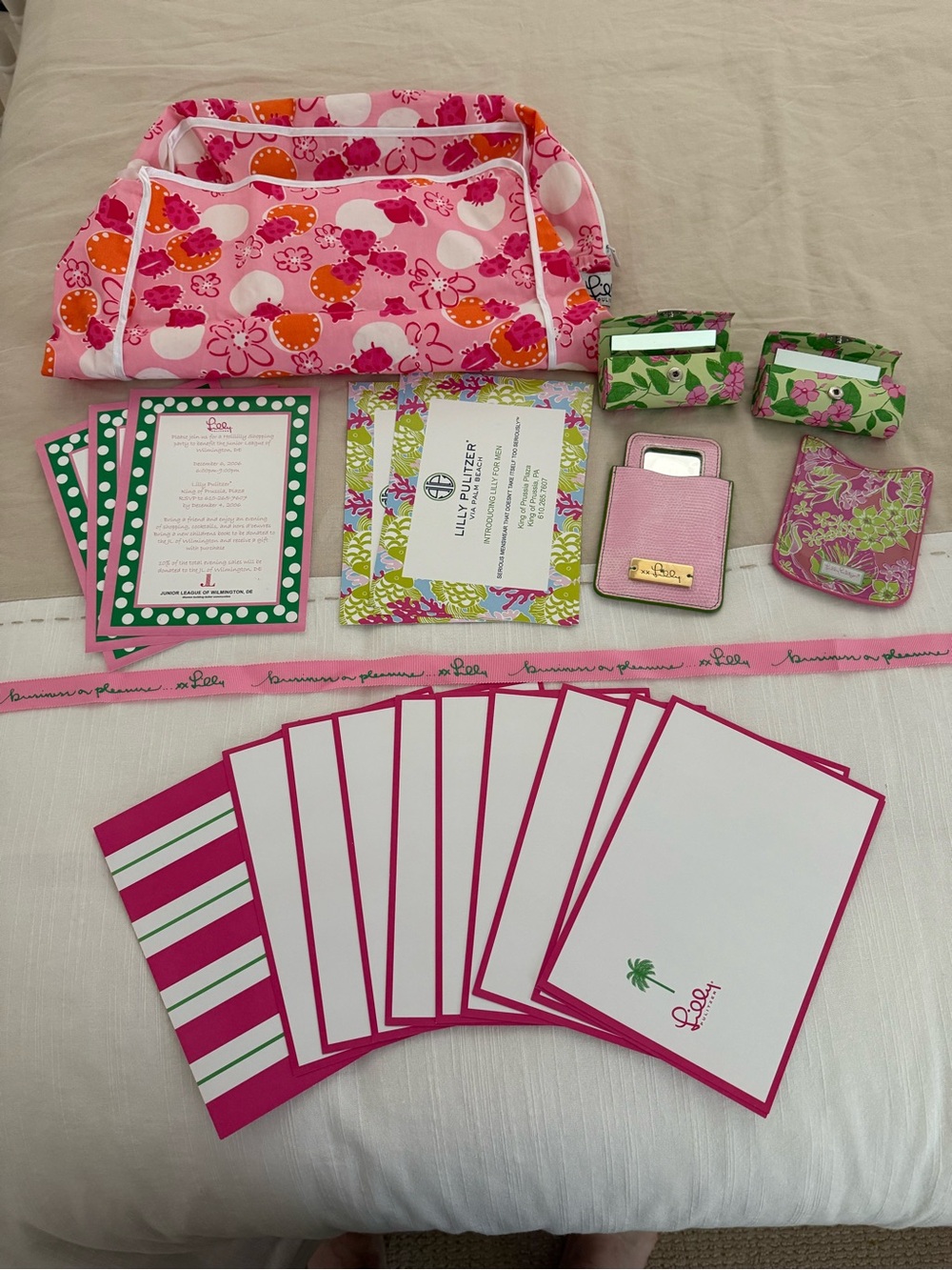 Lilly Pulitzer miscellaneous items.